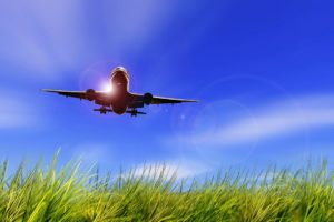Flugzeug beim Starten