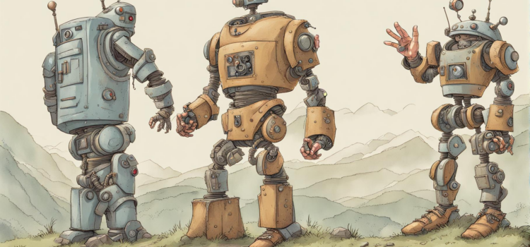 Symbolbild: 3 Roboter